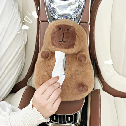 Hanging Plush Car Tissue Box Holder for Easy Access