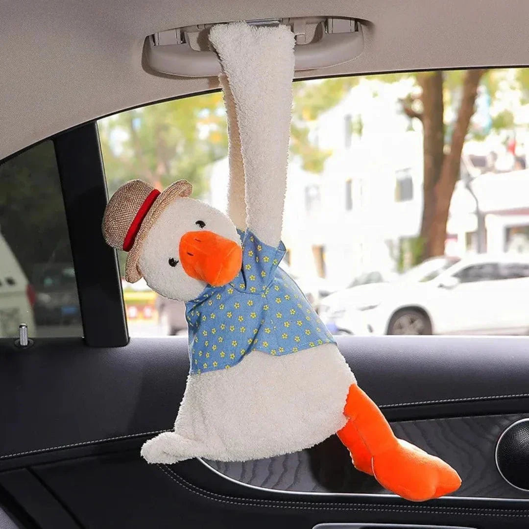 Hanging Plush Car Tissue Box Holder for Easy Access