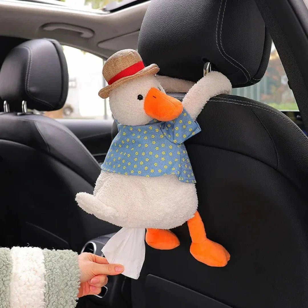 Hanging Plush Car Tissue Box Holder for Easy Access