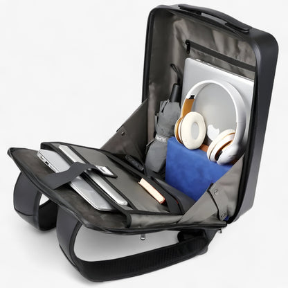 Hard Shell Laptop Backpack USB Charging Travel School Bag