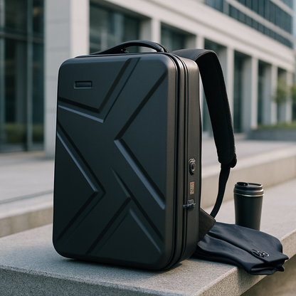 Hard Shell Laptop Backpack USB Charging Travel School Bag