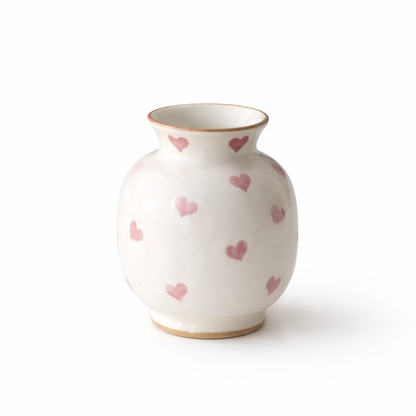 Heart Shape Ceramic Bud Vase Decorative Flower Holder