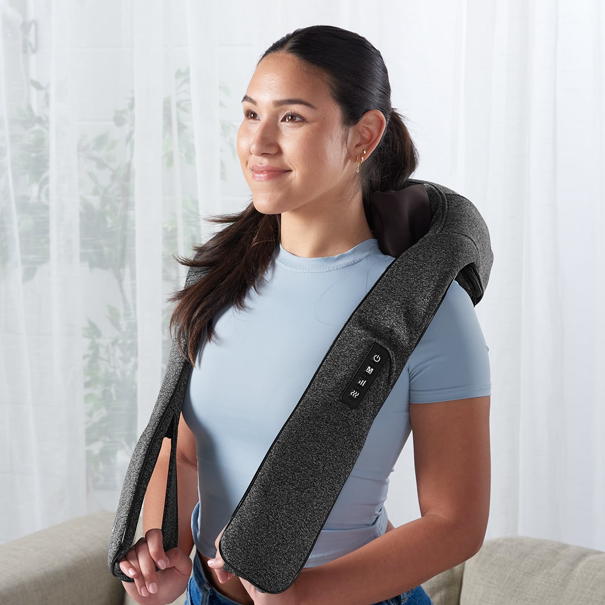 Heated Neck and Shoulder Massager with Adjustable Intensity
