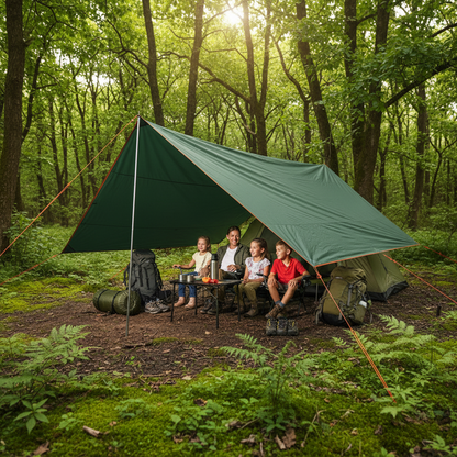 Heavy Duty Waterproof Tarp Camping Shelter Reinforced Grommets