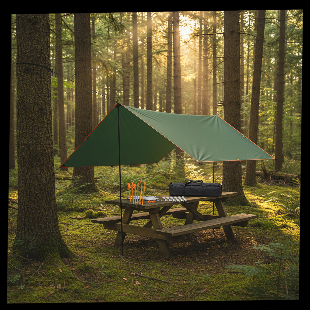 Heavy Duty Waterproof Tarp Camping Shelter Reinforced Grommets