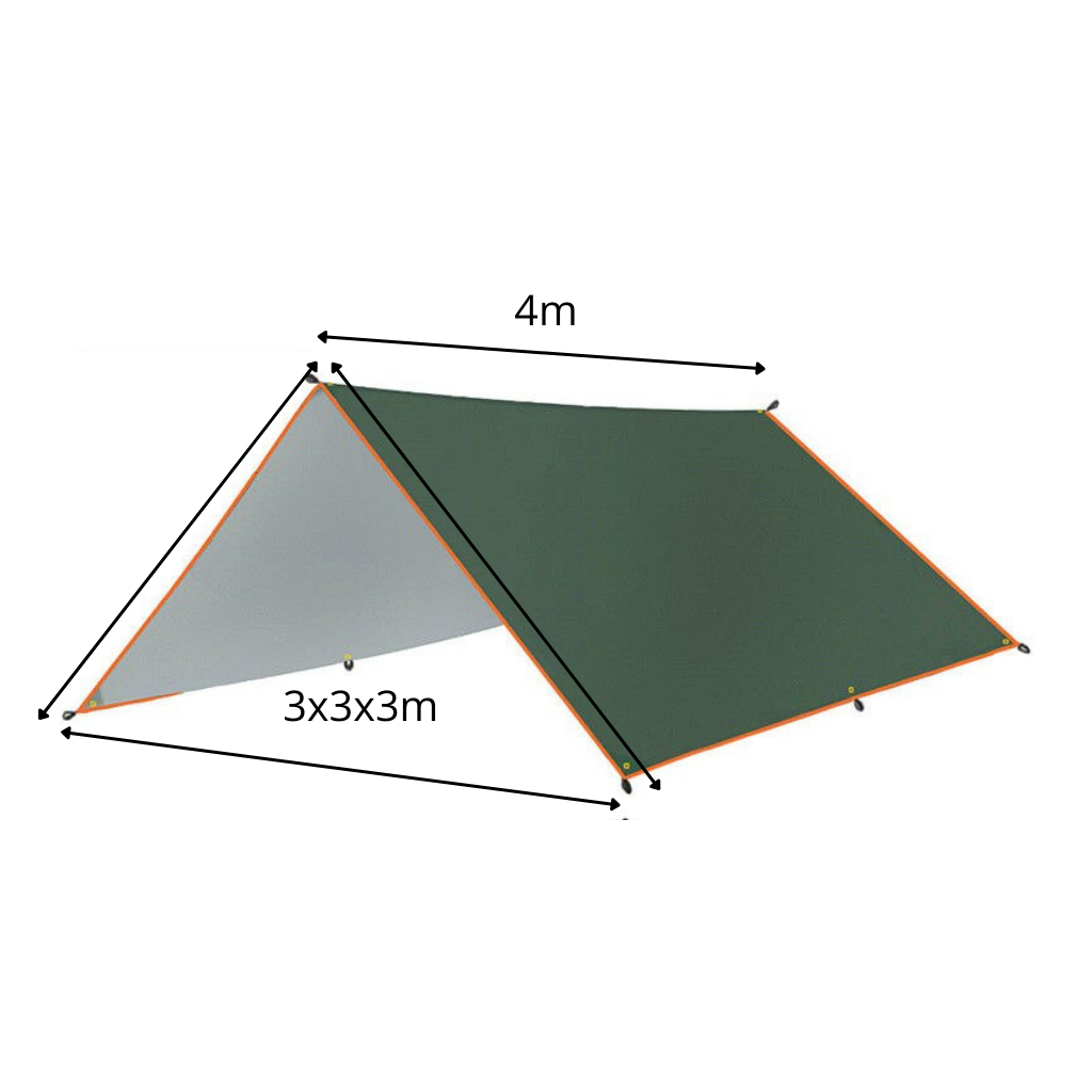 Heavy Duty Waterproof Tarp Camping Shelter Reinforced Grommets