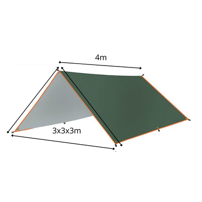 Heavy Duty Waterproof Tarp Camping Shelter Reinforced Grommets