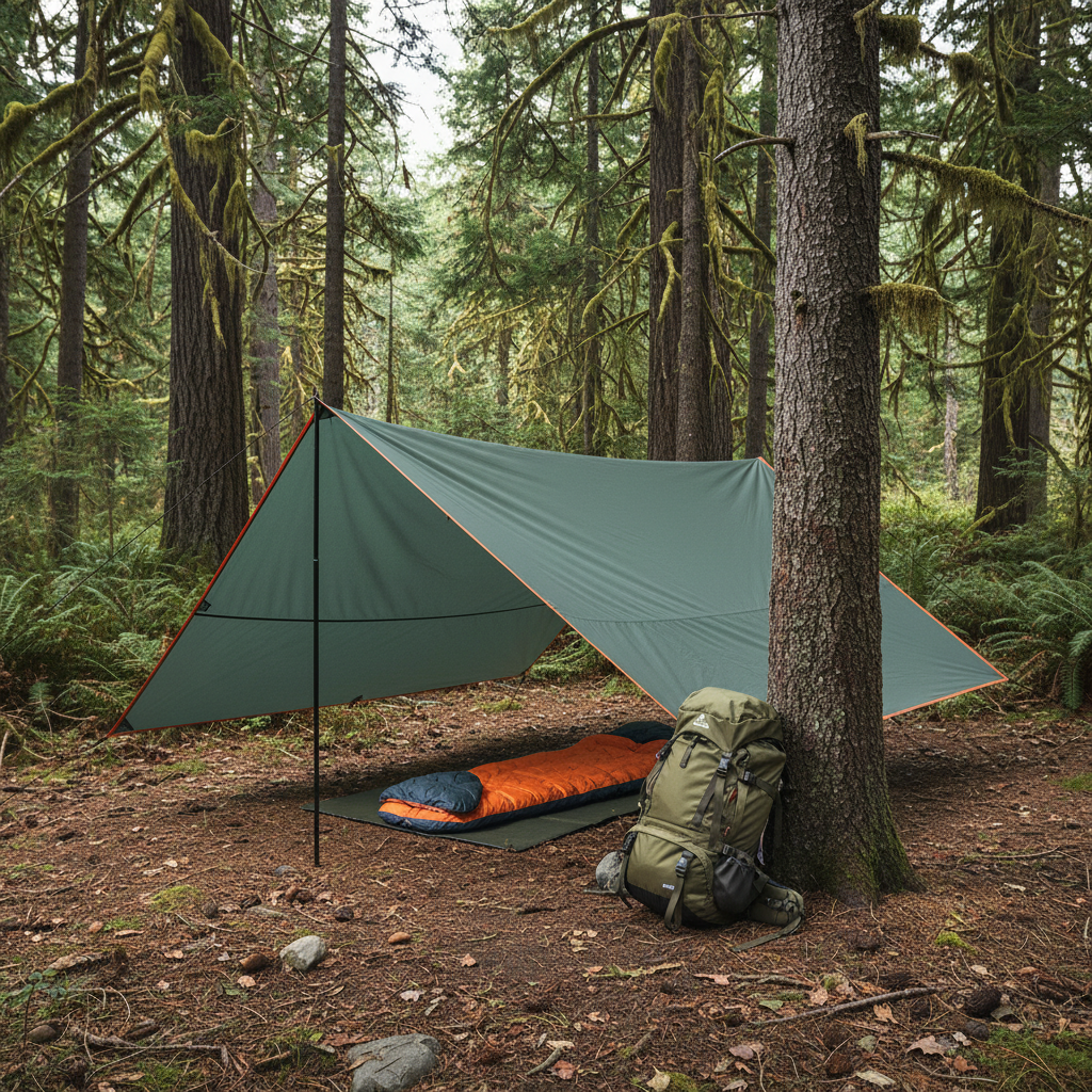 Heavy Duty Waterproof Tarp Camping Shelter Reinforced Grommets