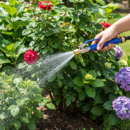 High Pressure Garden Hose Sprayer Nozzle Adjustable Jet Fan Attachment