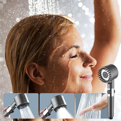 High Pressure Shower Head Adjustable Jet Spray Water Saving Bathroom Shower Head