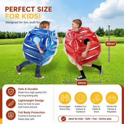 Inflatable Bumper Ball Suit Kids Outdoor Bouncing Game Age 5 Plus