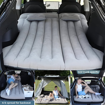Inflatable Car Bed Travel Mattress Back Seat Sleeping Air Mattress