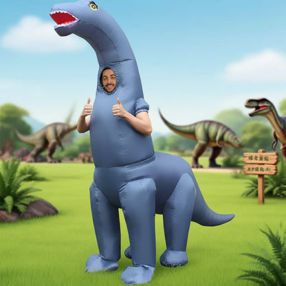 Inflatable Dinosaur Costume Full Body Halloween Party Rave Dress Up