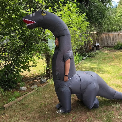 Inflatable Dinosaur Costume Full Body Halloween Party Rave Dress Up
