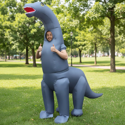 Inflatable Dinosaur Costume Full Body Halloween Party Rave Dress Up
