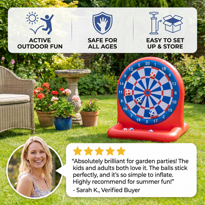 Inflatable Water Target Game Sticky Dart Outdoor Toy for Kids