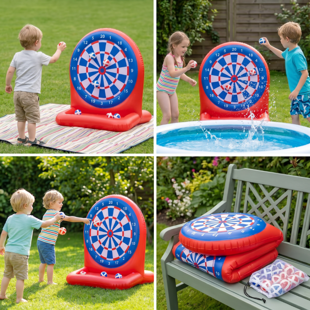 Inflatable Water Target Game Sticky Dart Outdoor Toy for Kids