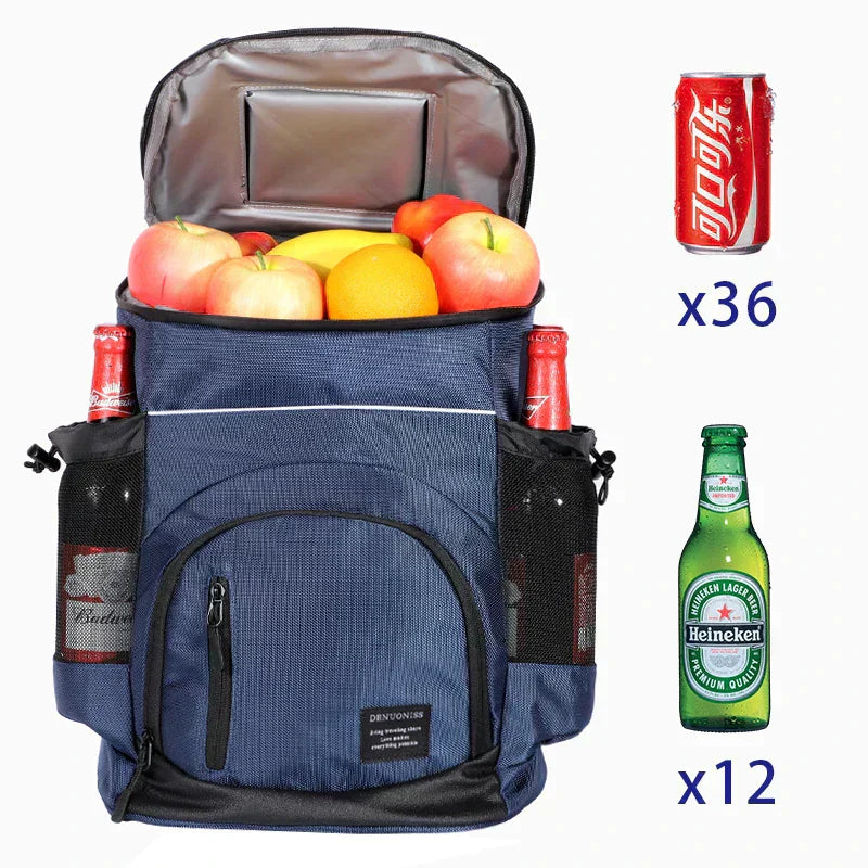 Insulated Cooler Backpack Portable Travel Picnic Storage Bag