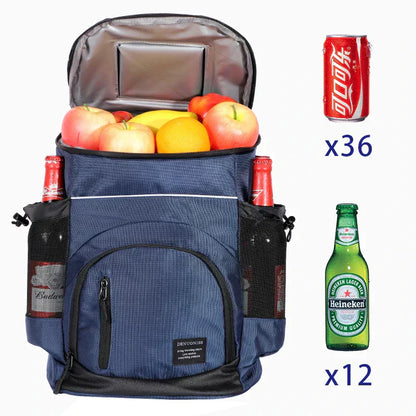 Insulated Cooler Backpack Portable Travel Picnic Storage Bag
