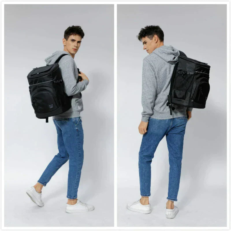Insulated Cooler Backpack Portable Travel Picnic Storage Bag