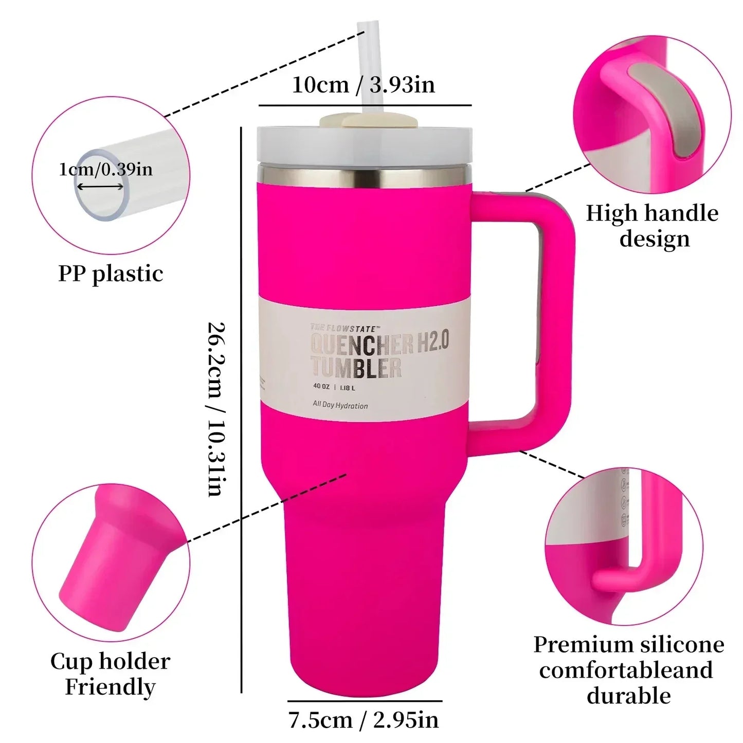 Insulated Stainless Steel Travel Tumbler Leakproof Thermal Cup