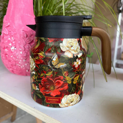 Insulated Tea Pot With Built In Infuser Stainless Steel Thermal Teapot