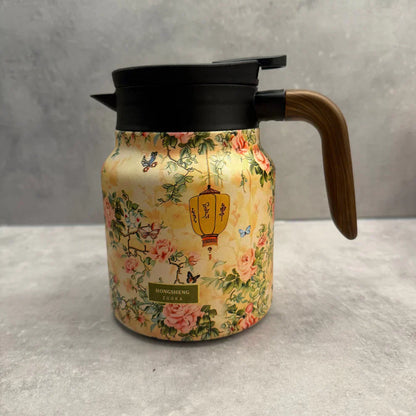 Insulated Tea Pot With Built In Infuser Stainless Steel Thermal Teapot