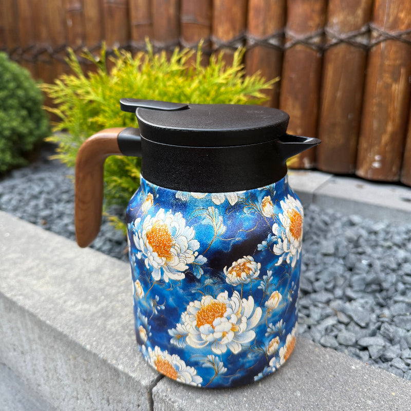 Insulated Tea Pot With Built In Infuser Stainless Steel Thermal Teapot