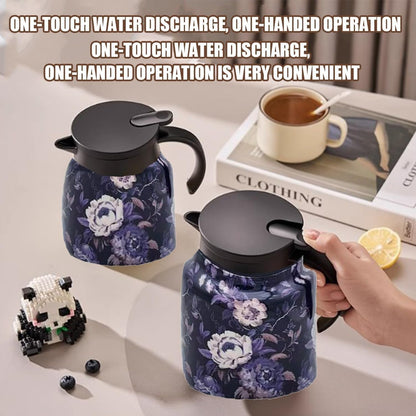 Insulated Tea Pot With Built In Infuser Stainless Steel Thermal Teapot