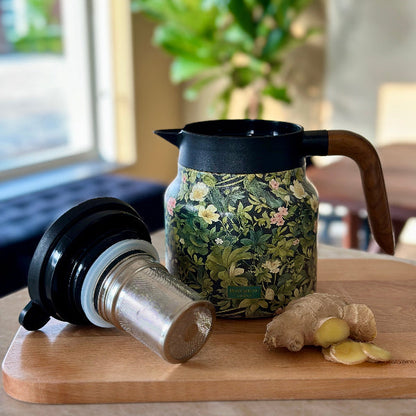 Insulated Tea Pot With Built In Infuser Stainless Steel Thermal Teapot