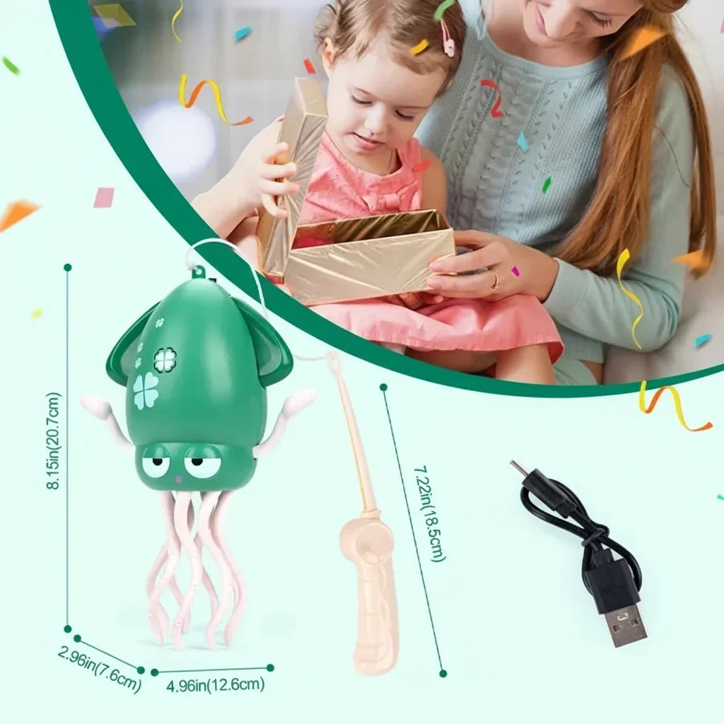 Interactive Dancing Octopus Toy with Lights and Music for Toddlers