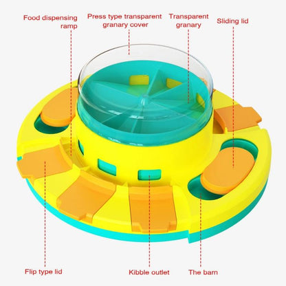 Interactive Dog Puzzle Feeder Slow Eating Training Toy