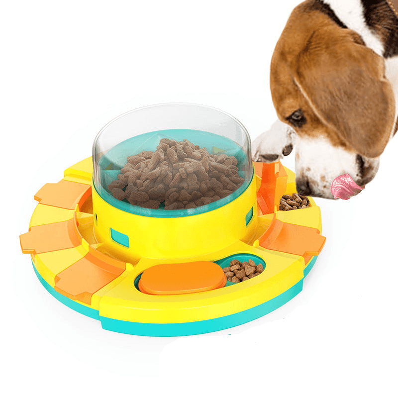 Interactive Dog Puzzle Feeder Slow Eating Training Toy