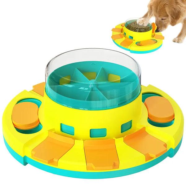 Interactive Dog Puzzle Feeder Slow Eating Training Toy