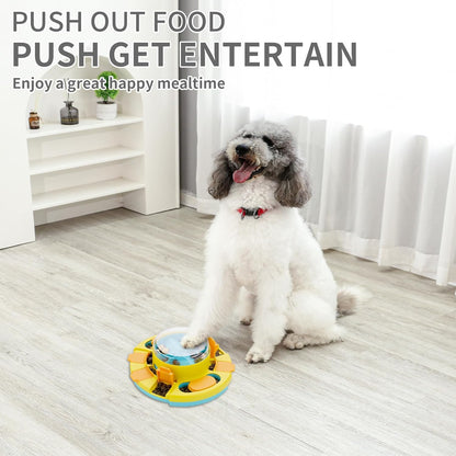 Interactive Dog Puzzle Feeder Slow Feeder Treat Dispensing Toy