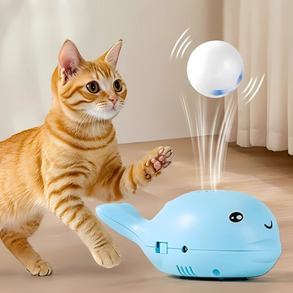 Interactive Electric Cat Toy Floating Ball Launcher for Indoor Play