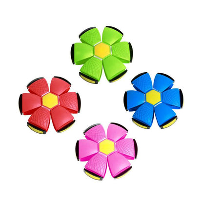Interactive Flying Disc Ball Pet Toy LED USB Rechargeable Dog Cat Chase Toy