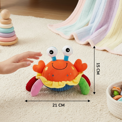 Interactive Musical Crab Toy with Crawling Movement and Sound Activity