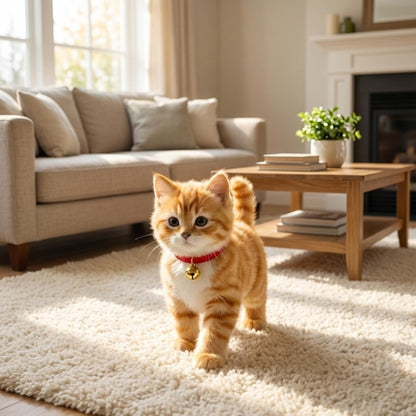 Interactive Plush Cat Toy Realistic Moving Talking Kitten Toy