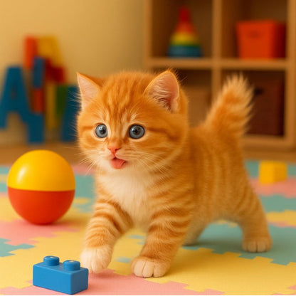 Interactive Plush Cat Toy Realistic Moving Talking Kitten Toy