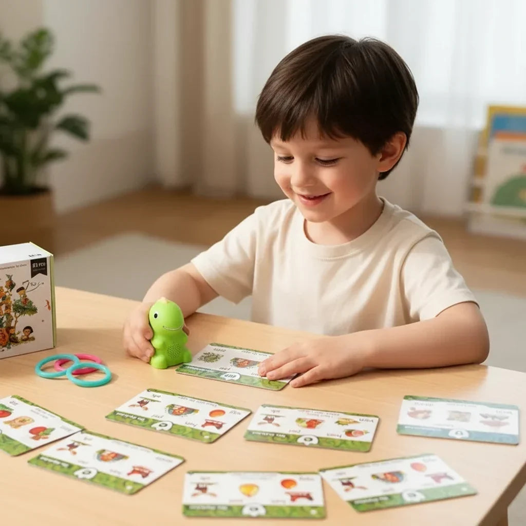 Interactieve leespen met flitskaarten voor kinderen, hulpmiddel voor leren met stem