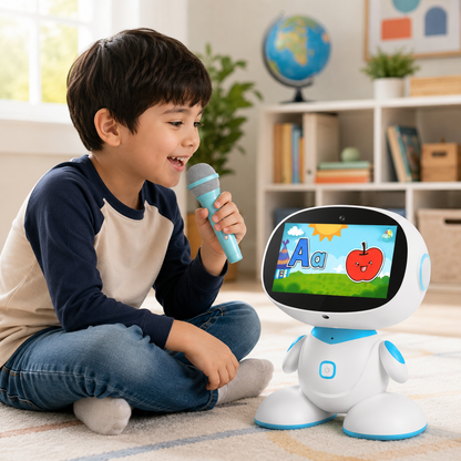 Interactive STEM Learning Robot with Apps Microphone and Music Activities