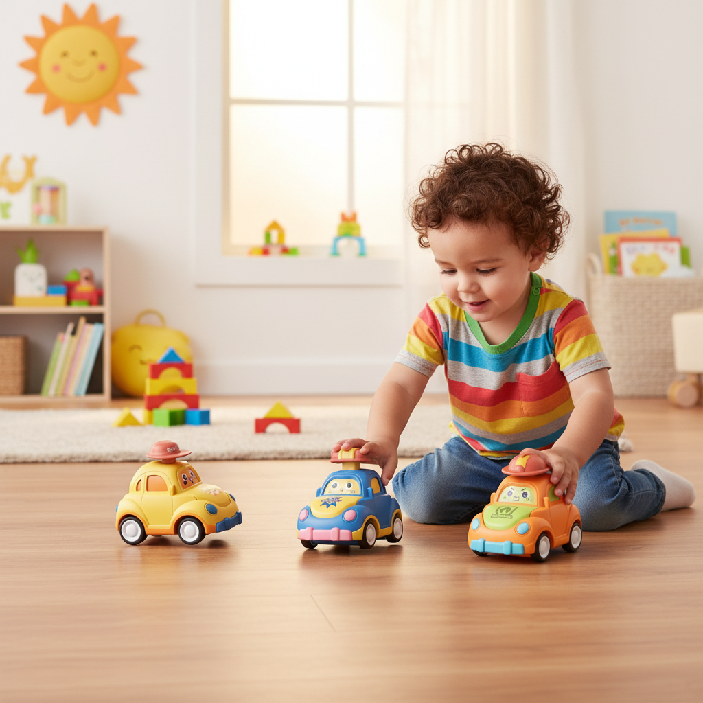 Interactive Self Driving Toy Car Playset for Toddlers Kids