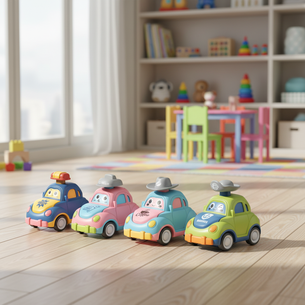 Interactive Self Driving Toy Car Playset for Toddlers Kids