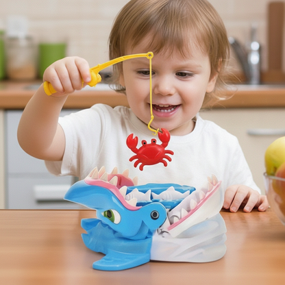Interactive Shark Fishing Board Game Toy for Family Game Night Kids Play