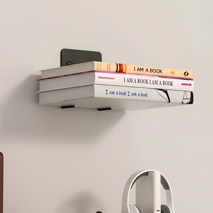 Invisible Floating Book Shelf Wall Mounted Space Saving Metal Book Organizer Rack