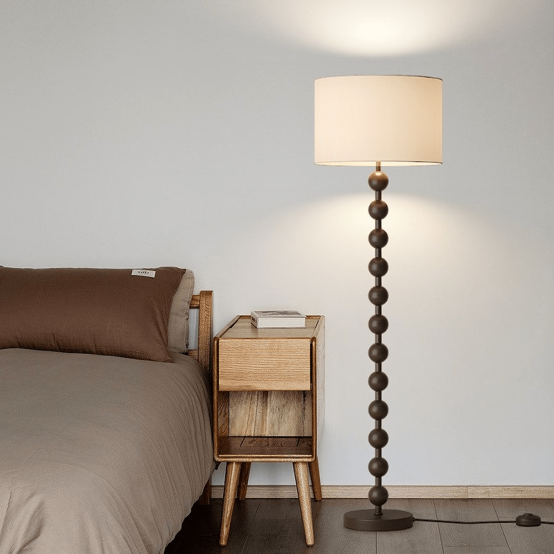 Japandi Wooden Floor Lamp Minimalist Nordic Standing Light