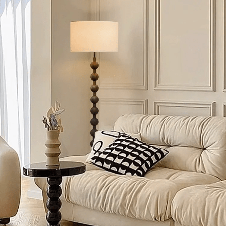 Japandi Wooden Floor Lamp Minimalist Nordic Standing Light