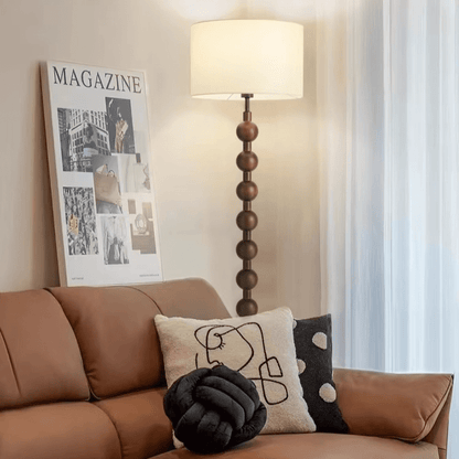 Japandi Wooden Floor Lamp Minimalist Nordic Standing Light