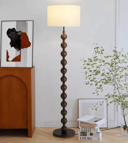 Japandi Wooden Floor Lamp Minimalist Nordic Standing Light